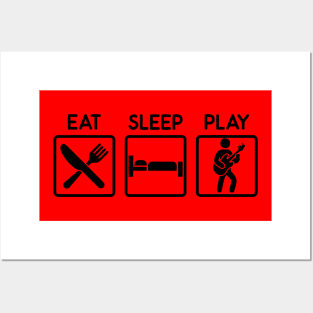 Eat Sleep Play Music Posters and Art